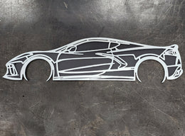 Corvette C8 Metal Wall Art