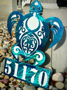 Sea Turtle Personalized Metal Sign