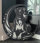 Boxer "On The Moon" Metal Art