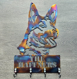 German Shepherd Key & Leash Hanger