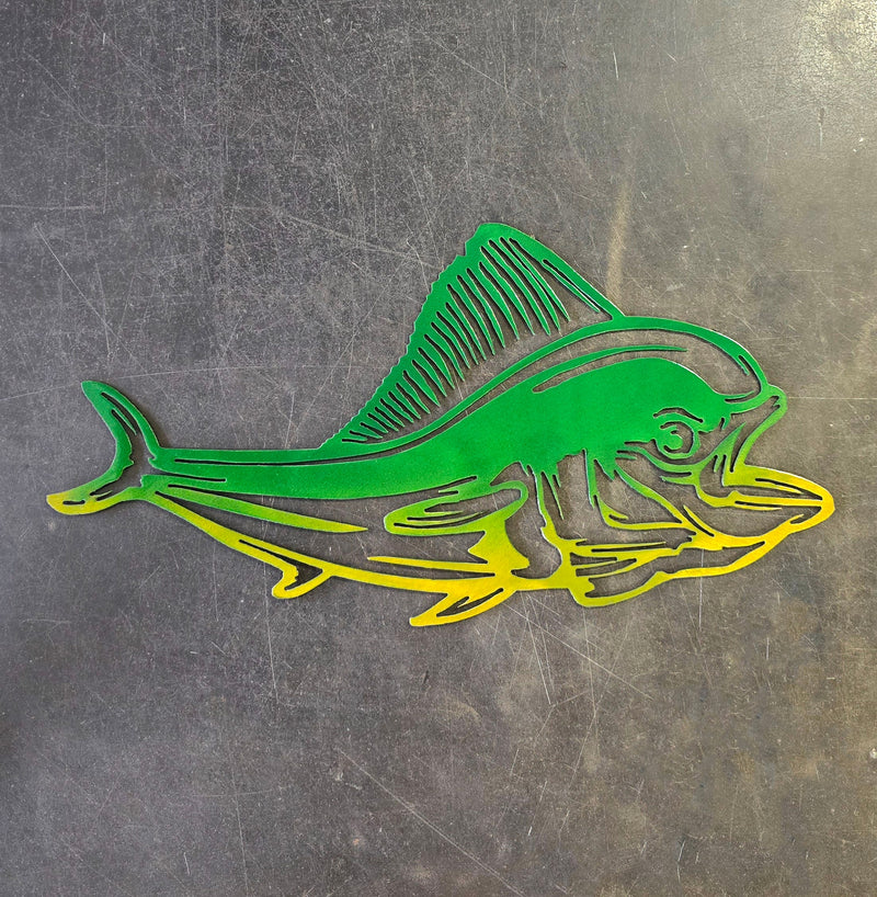 Mahi Mahi Metal Art