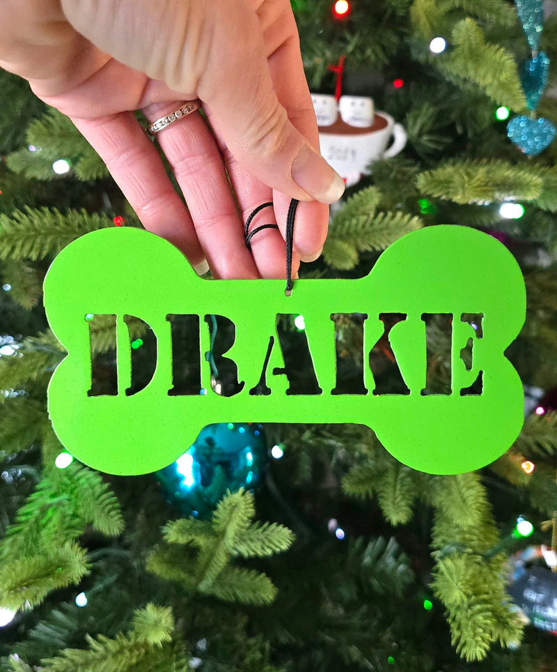 Dog Bone Personalized Ornament