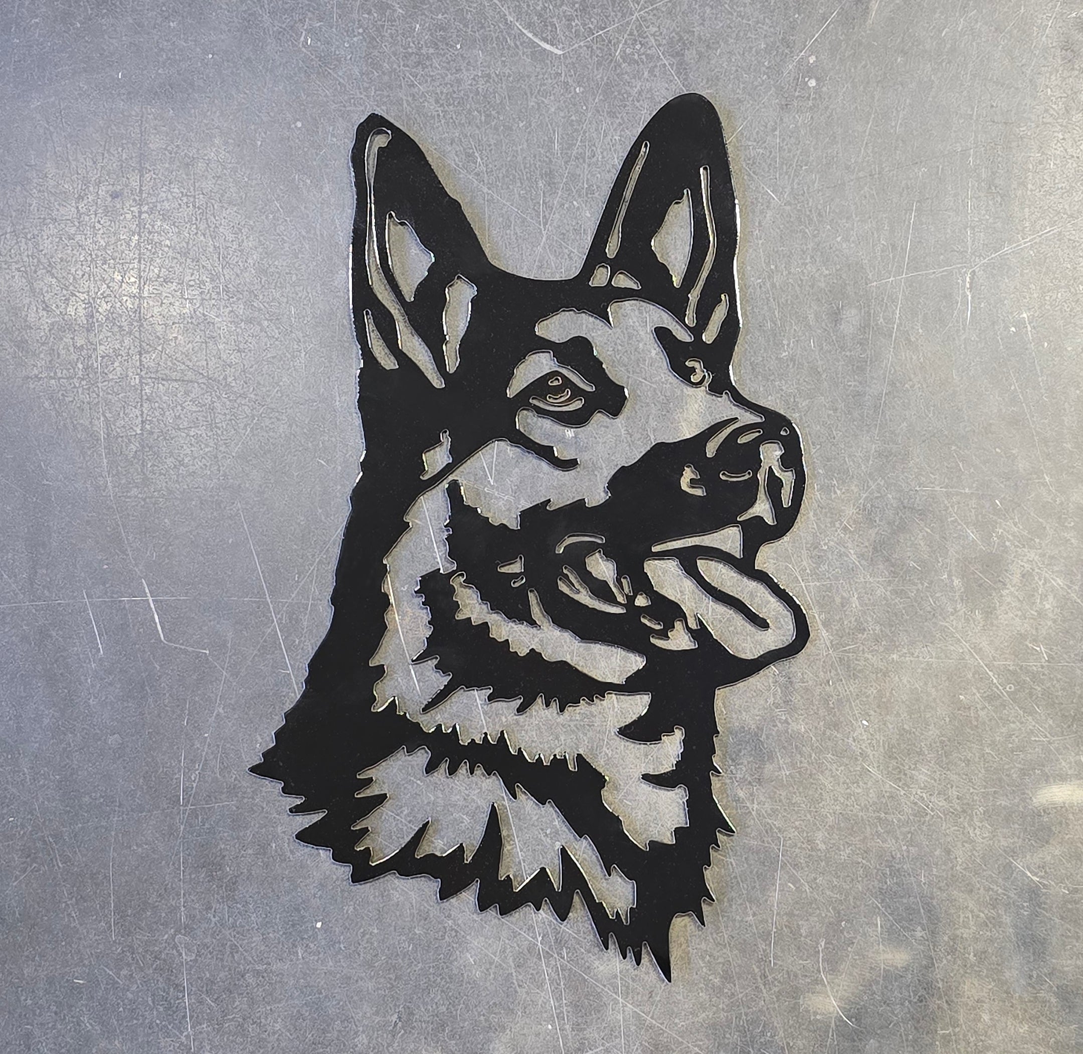 German Shepherd #1 Metal Art