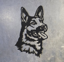 German Shepherd Metal Wall Art
