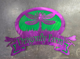 Dragonfly Personalized Metal Sign