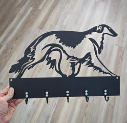 Borzoi Key & Leash Hanger