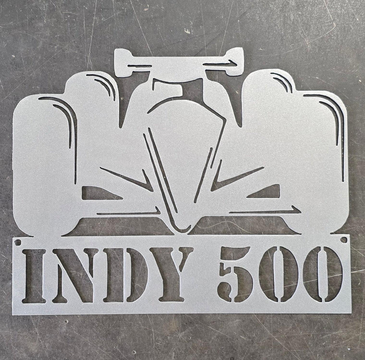 Indy 500 Metal Art