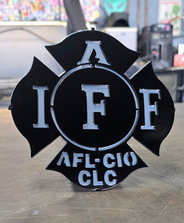 Firefighter Metal Hitch Cover
