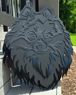 Pomeranian Metal Wall Art