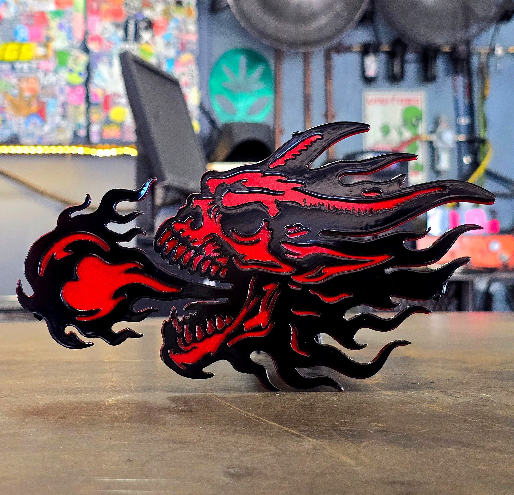 Gloss Black & Galactic Fire