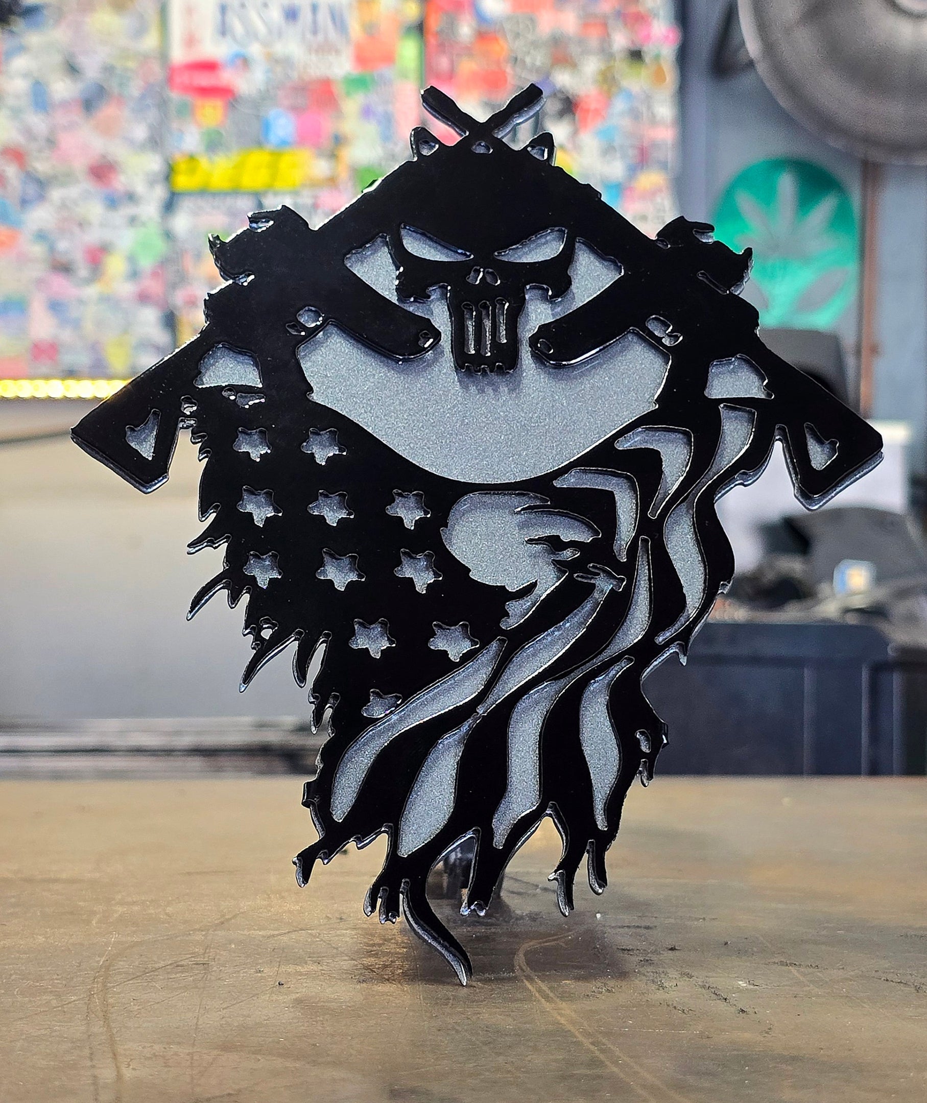 Gunmetal Metallic & Gloss Black