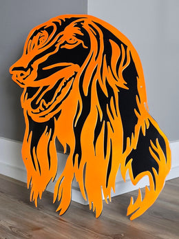 Afghan Hound Metal Wall Art
