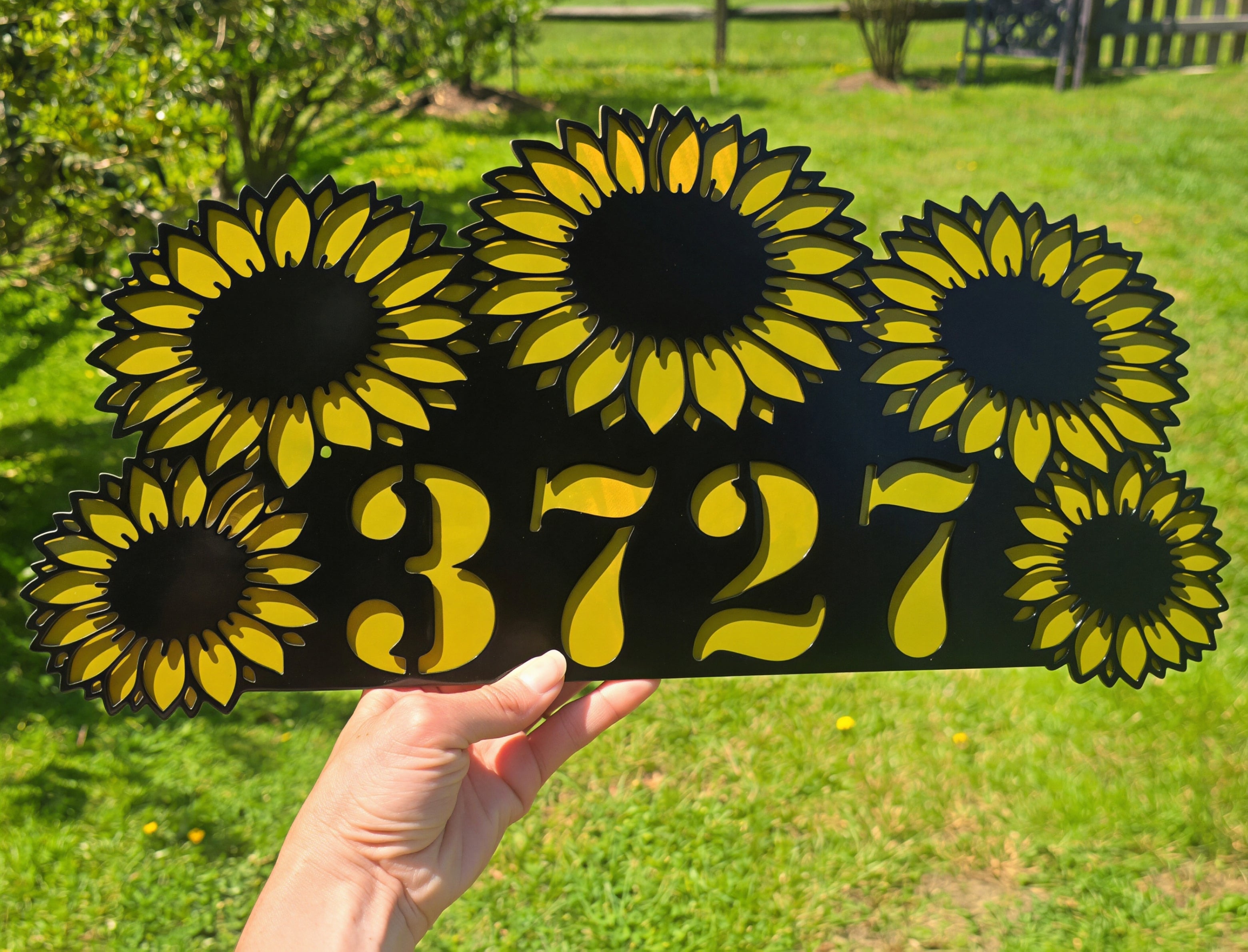 Sunflower Address & Name Sign #2