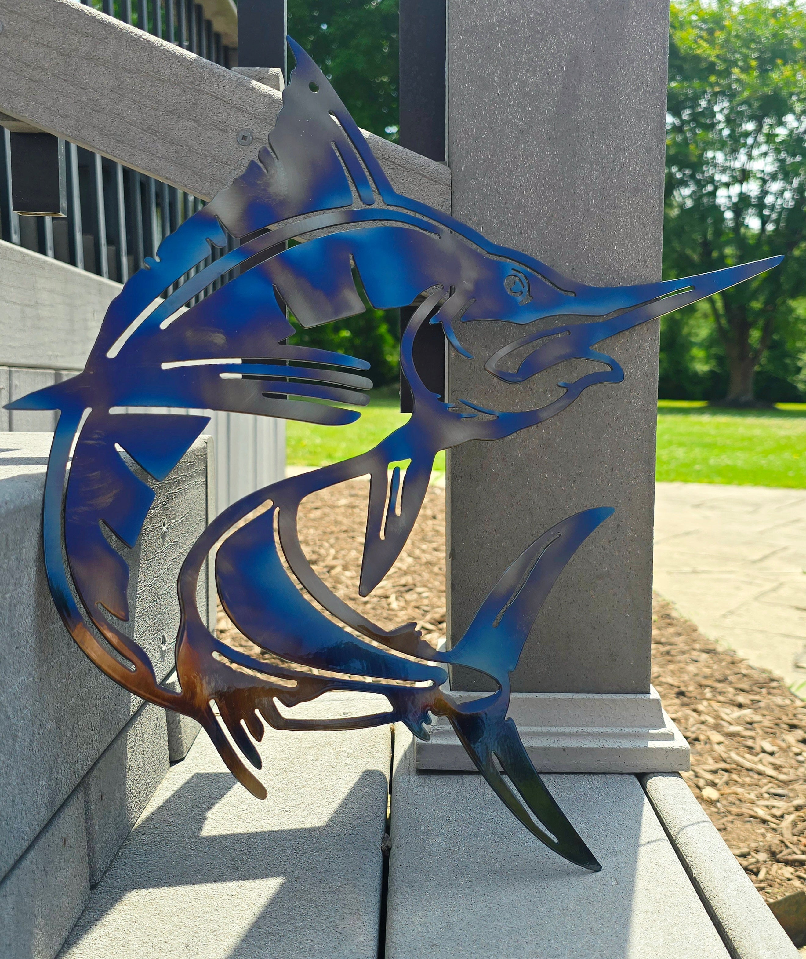 Blue Marlin Metal Wall Art #1