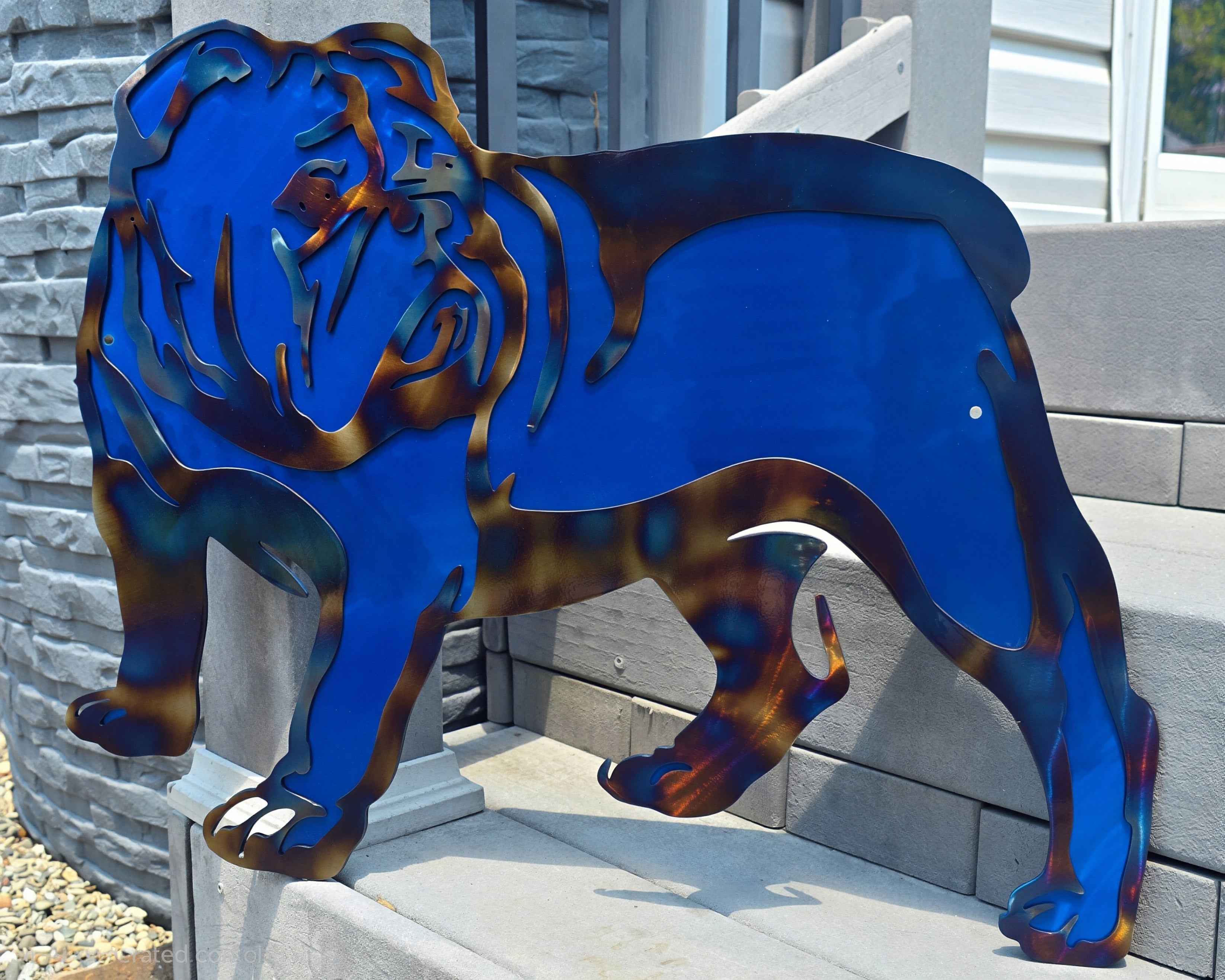 Bulldog Metal Wall Art #1