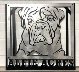 Custom dog metal artwork by Elite Metalworking