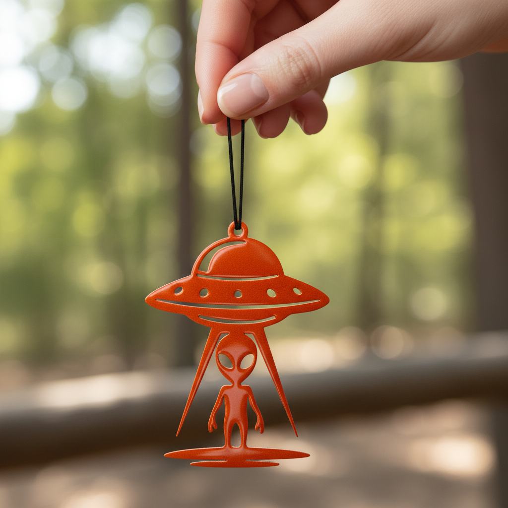 Alien Landing Ornament