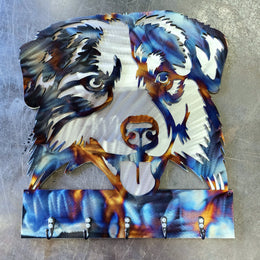 Australian Shepherd Key & Leash Hanger