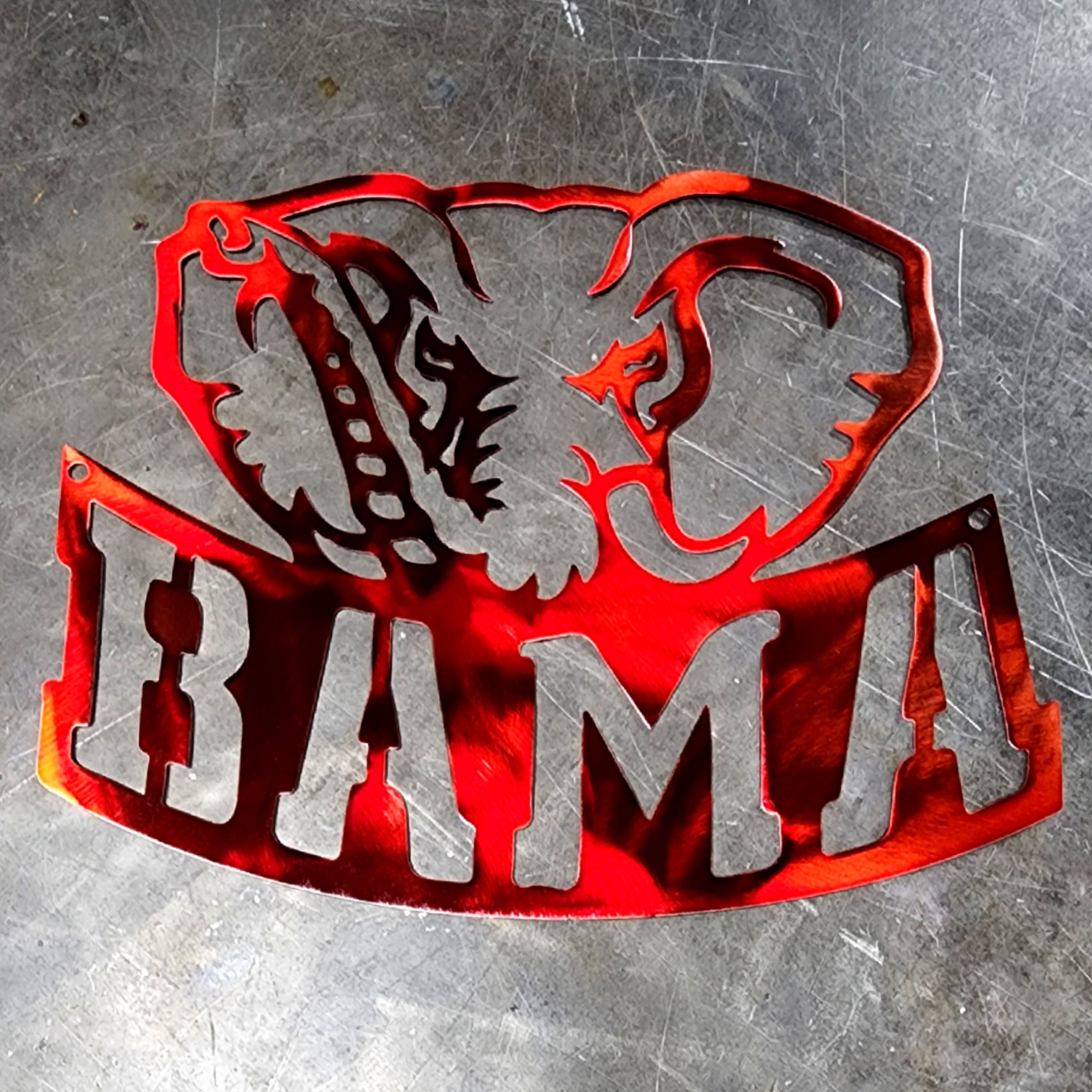 Alabama Crimson Tide Custom Metal