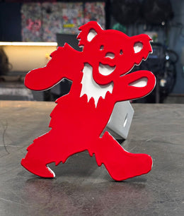 Dancing Bear Metal Hitch Cover