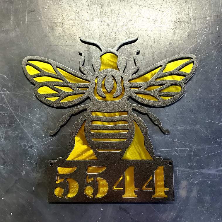 Bee Metal Art