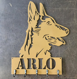 Belgian Malinois Key & Leash Hanger