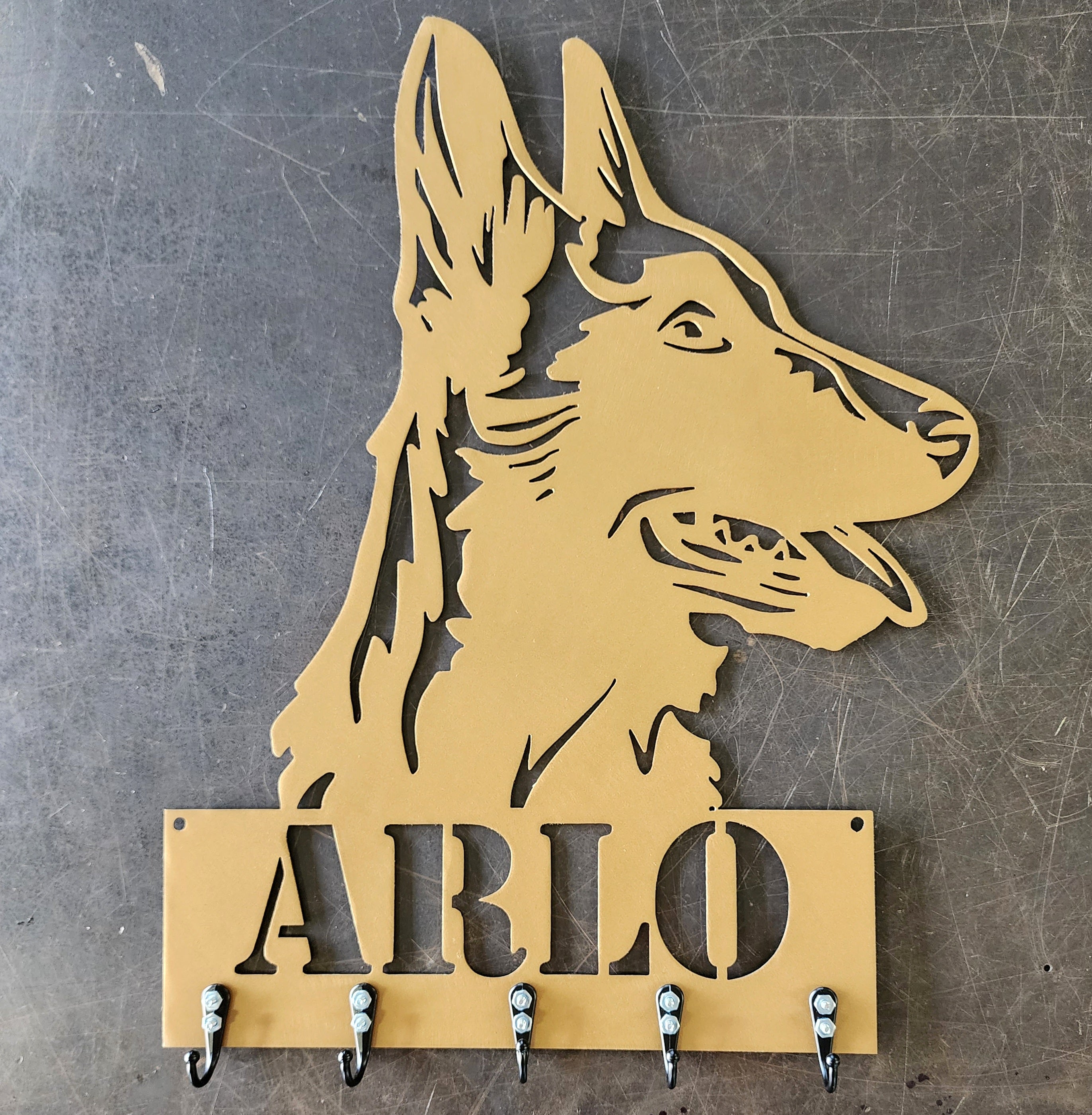 Belgian Malinois #2 Key & Leash Hanger