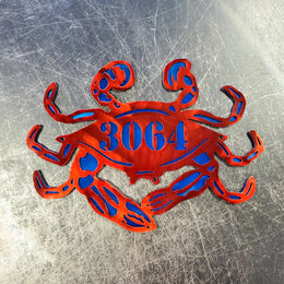 Blue Crab Personalized Metal Sign