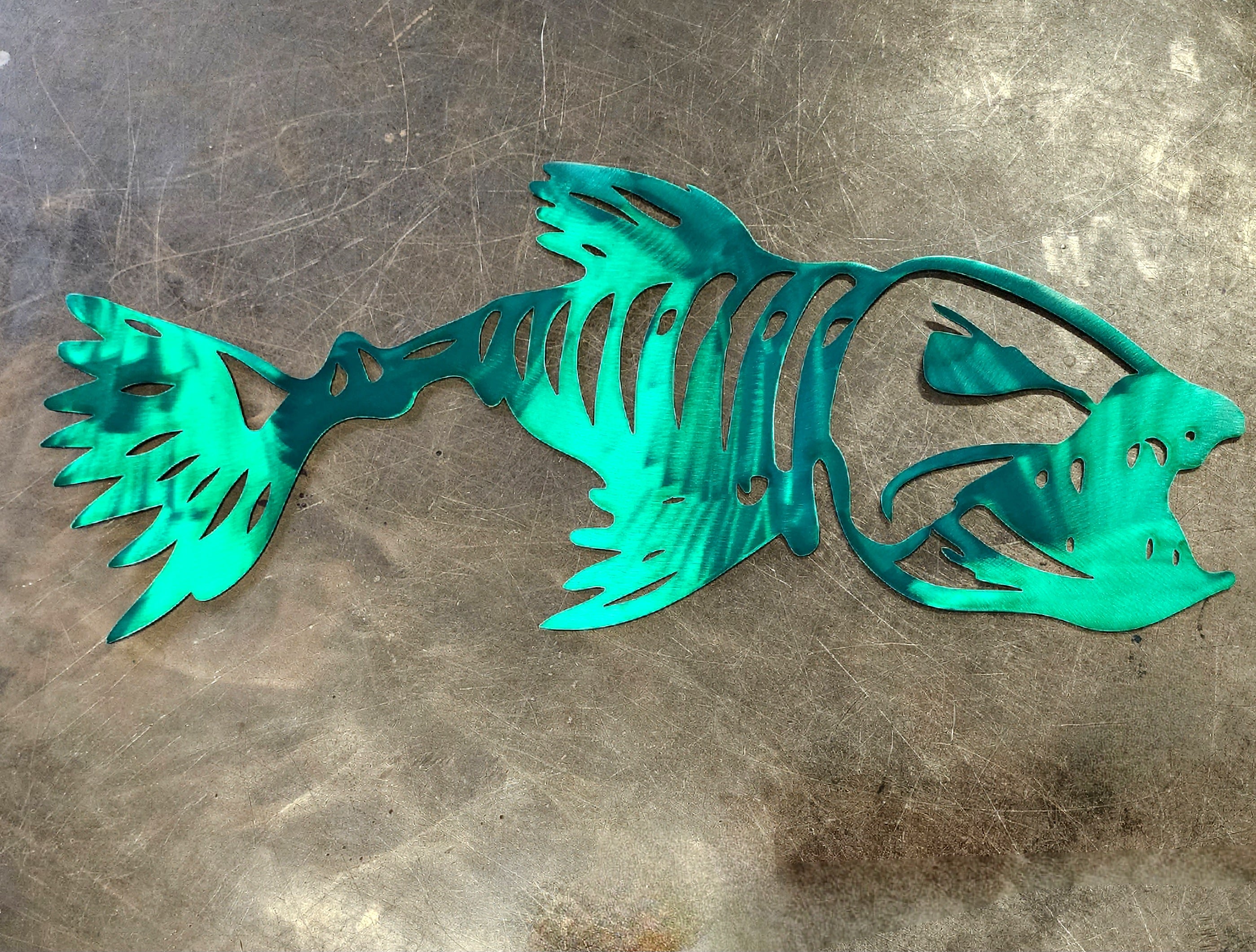 Fish Skeleton Metal Art