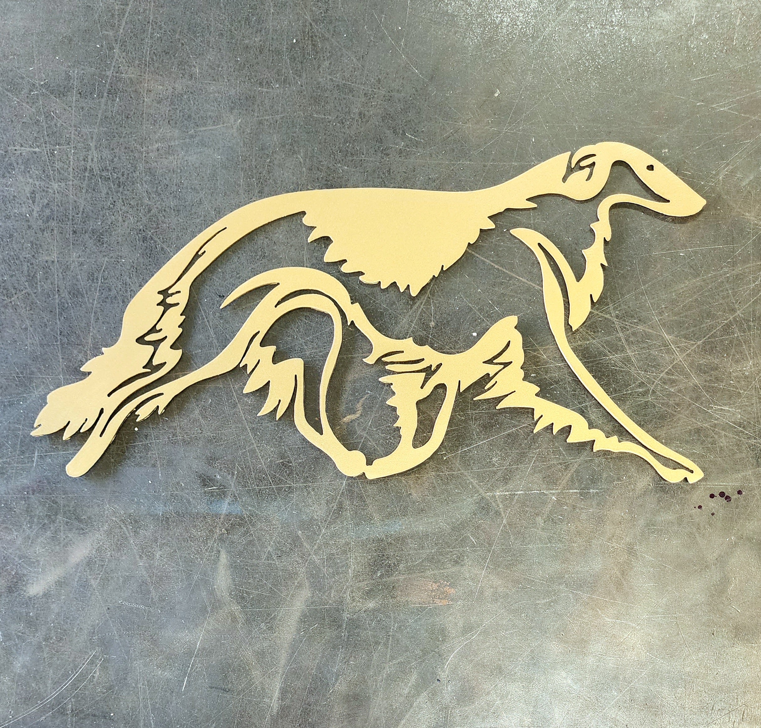 Borzoi #2 Metal Art