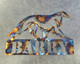 Borzoi Metal Wall Art
