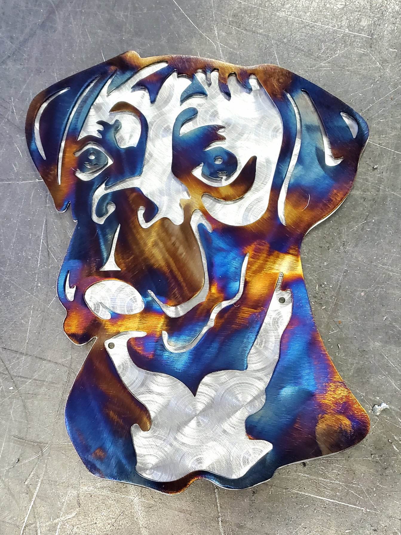 Boxer #1 Metal Art