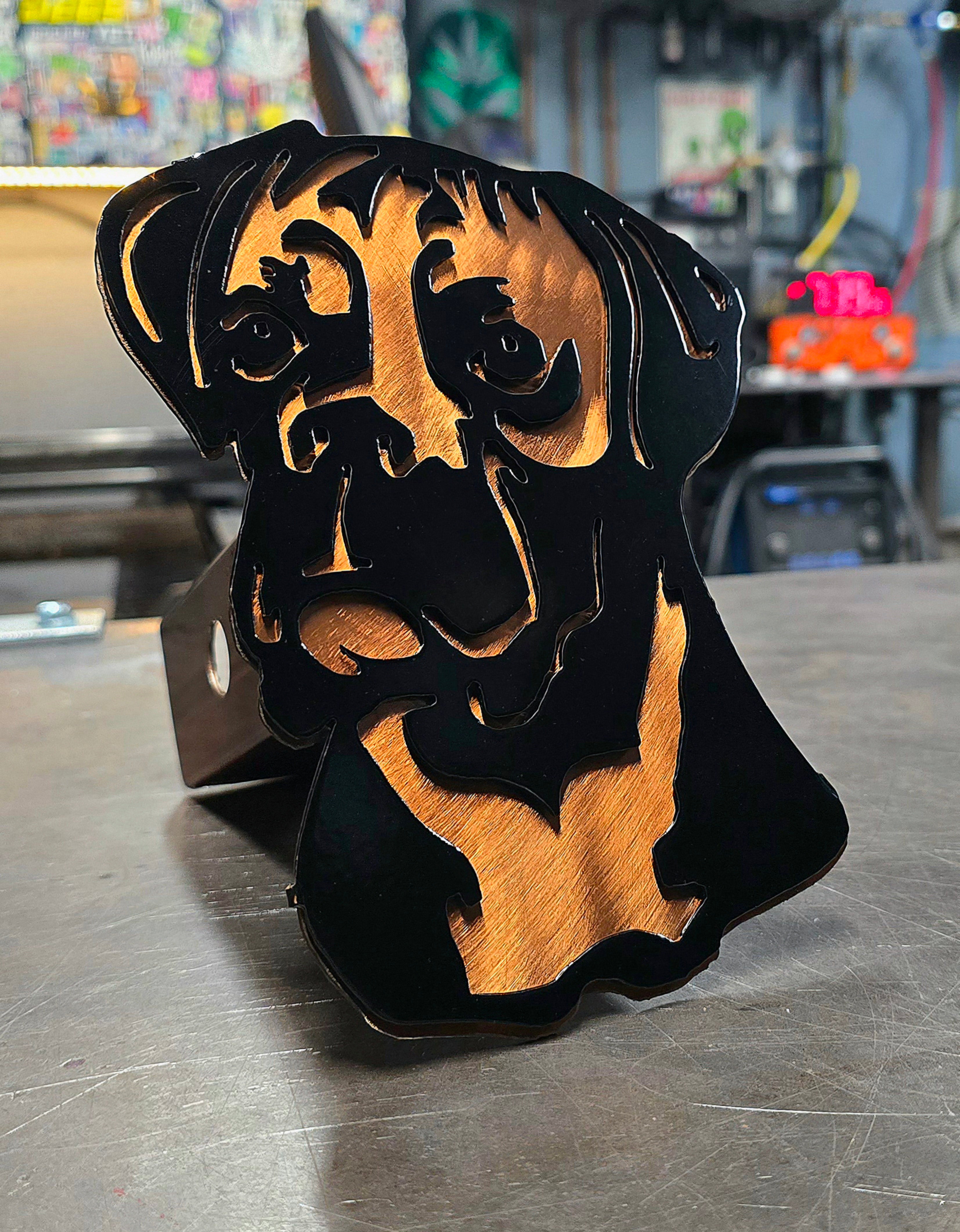 Boxer Metal Hitch Cover #1