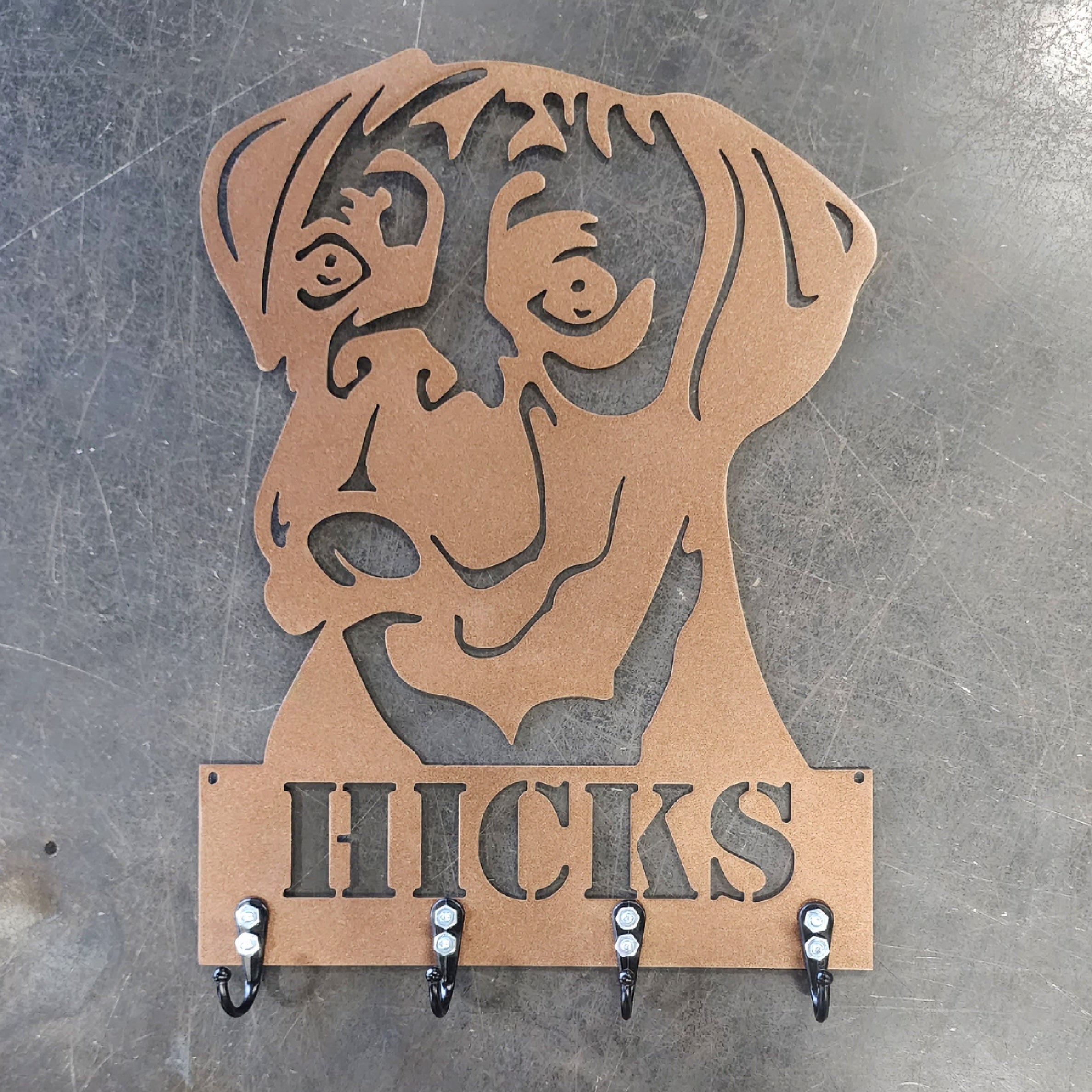 Boxer #1 Key & Leash Hanger