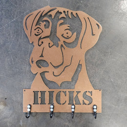 Boxer Key & Leash Hanger