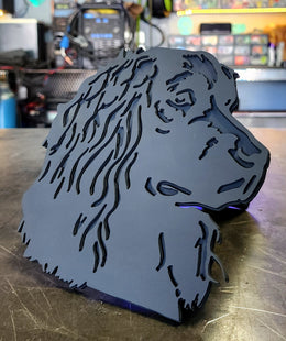 Boykin Spaniel Metal Hitch Cover made from powder coated steel