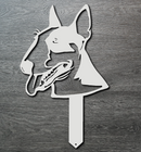Bull Terrier Lawn & Garden Stake