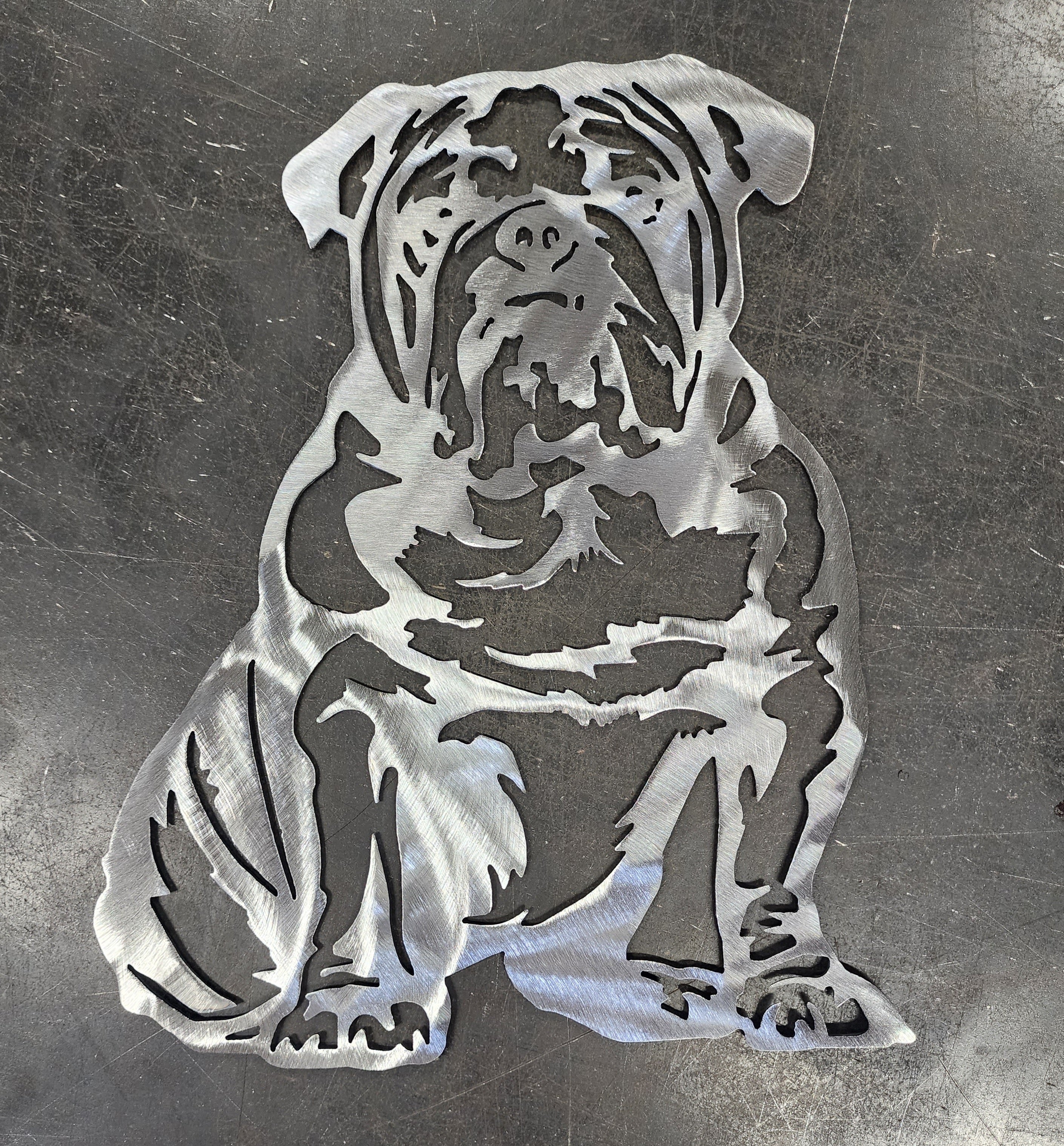 Bulldog #5 Metal Art