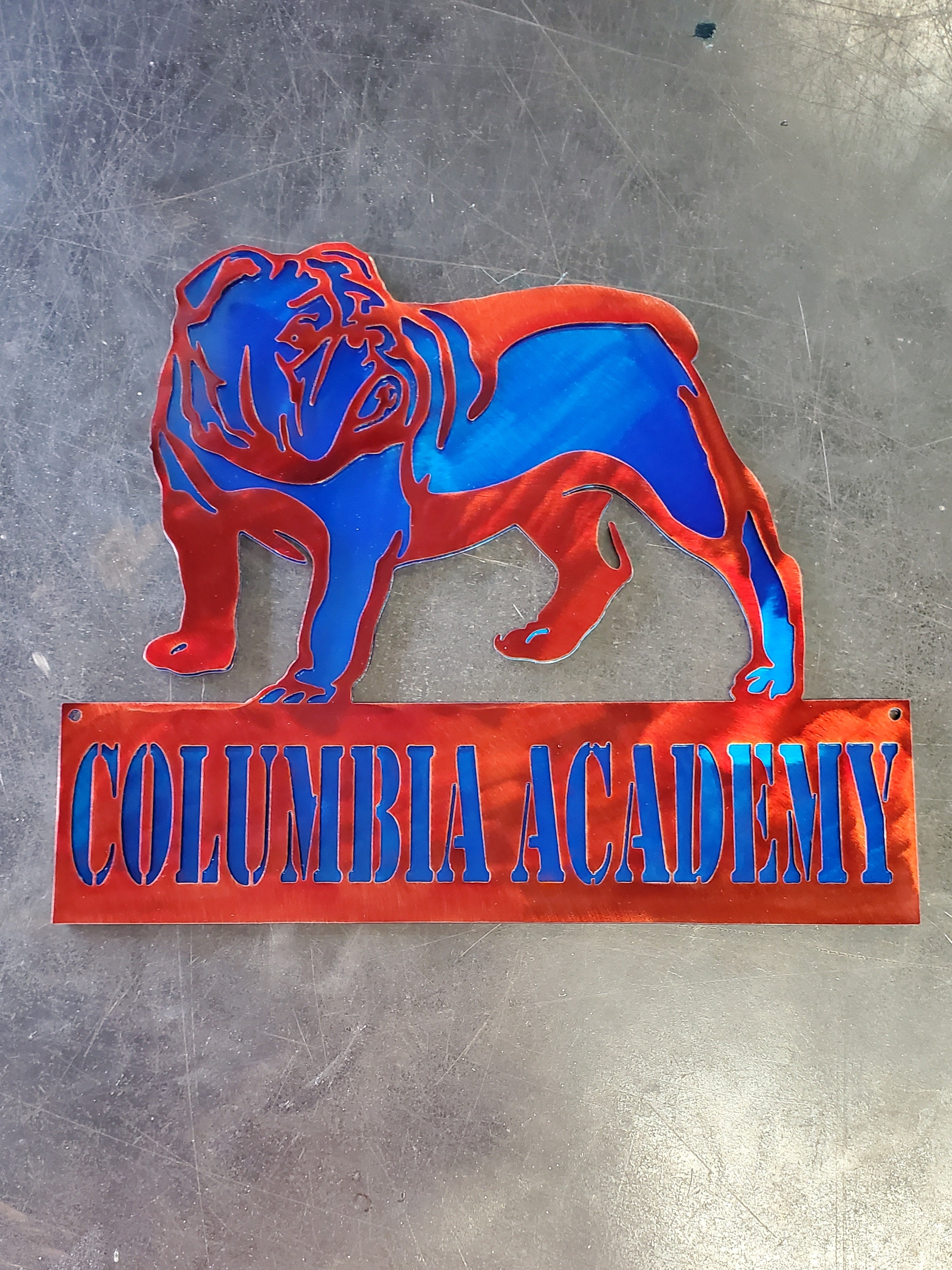 Bulldog #1 Metal Art