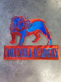 Bulldog Personalized Metal Sign
