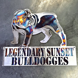 Bulldog Personalized Metal Sign