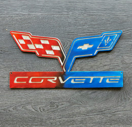 Corvette C6 Metal Wall Art
