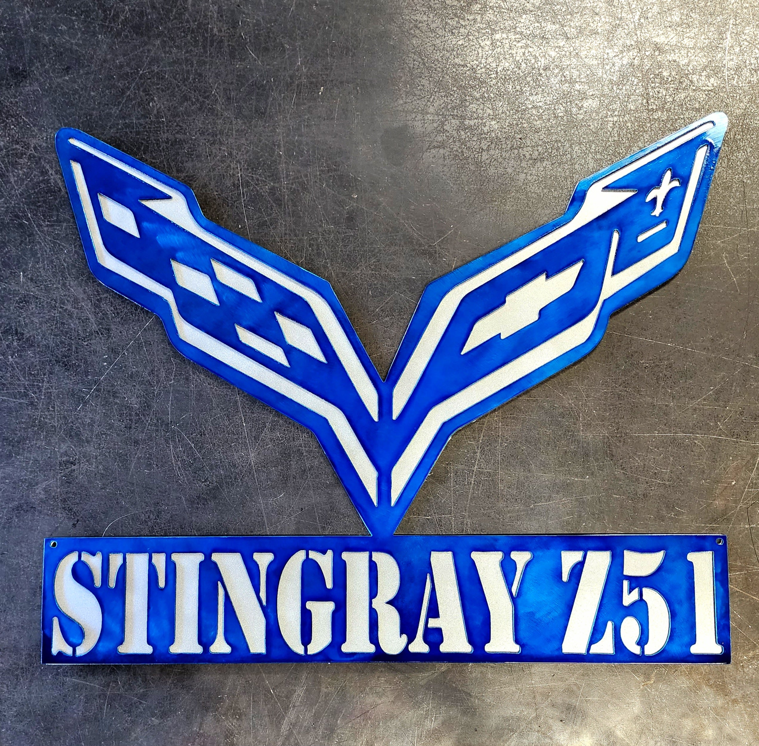 Corvette C7 Metal Art