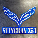 Corvette C7 Metal Art