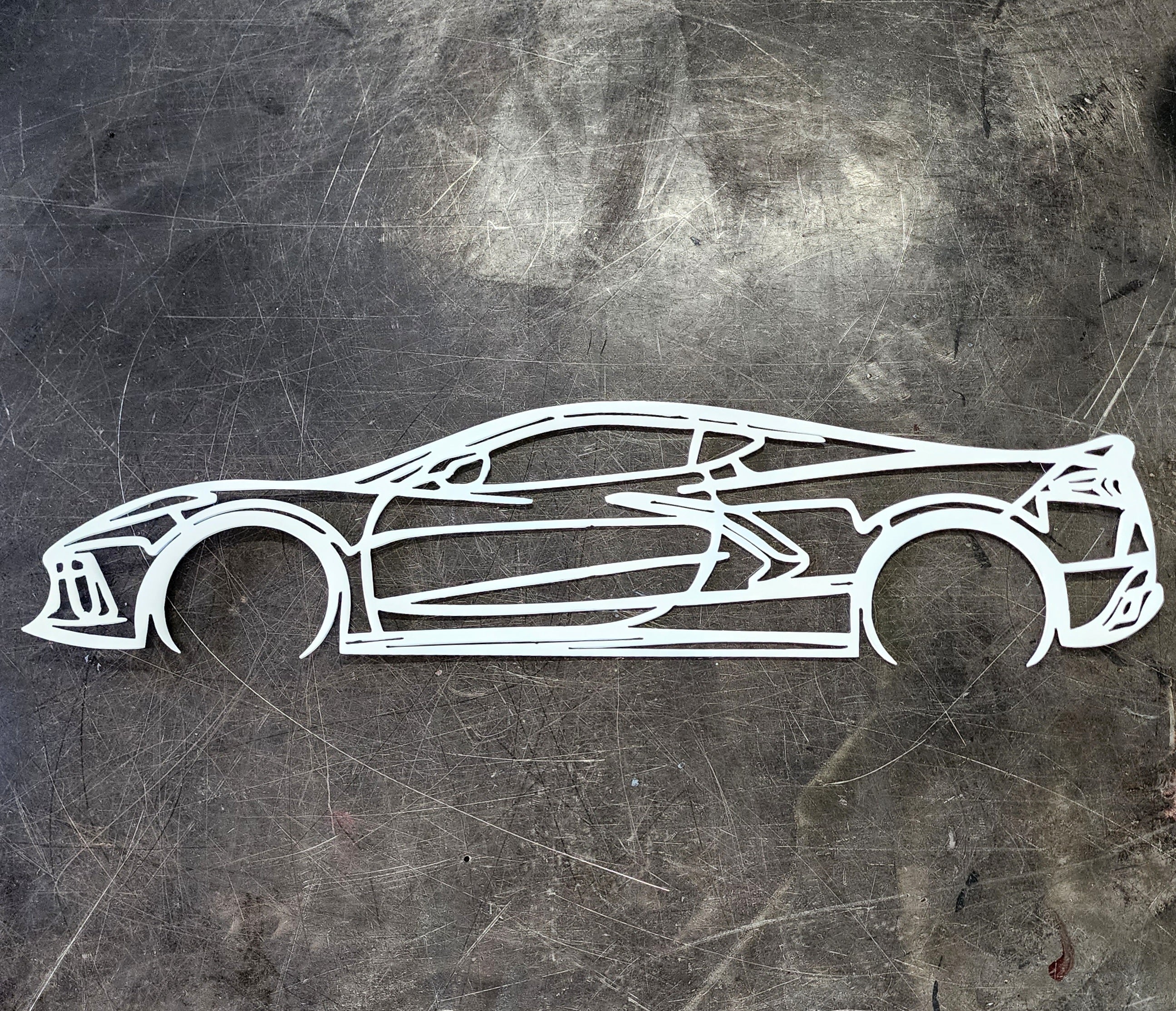 Corvette C8 #1 Metal Art