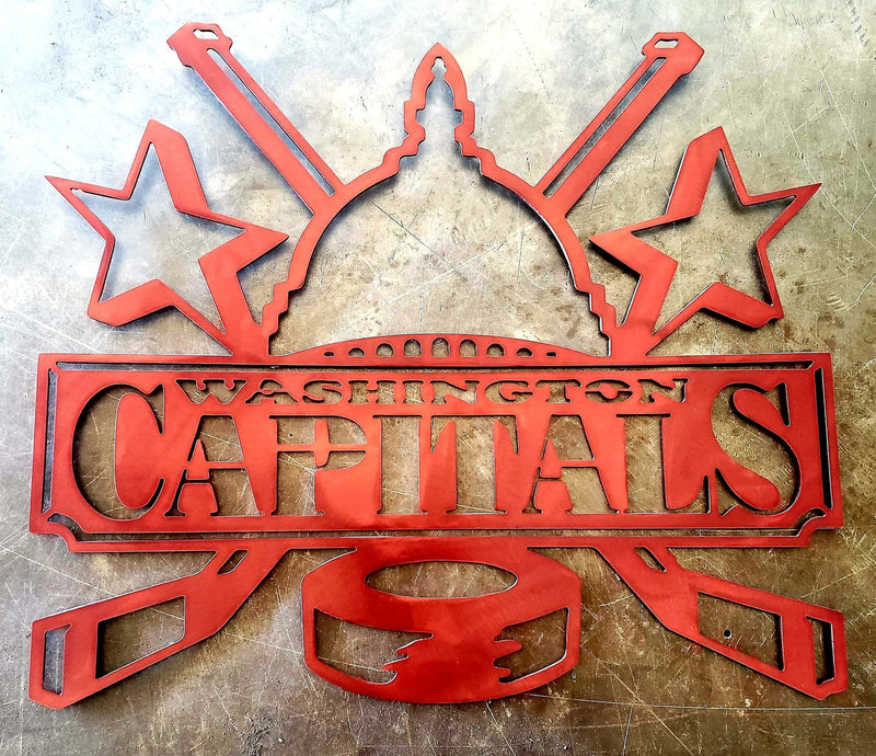 Washington Capitals Custom Metal