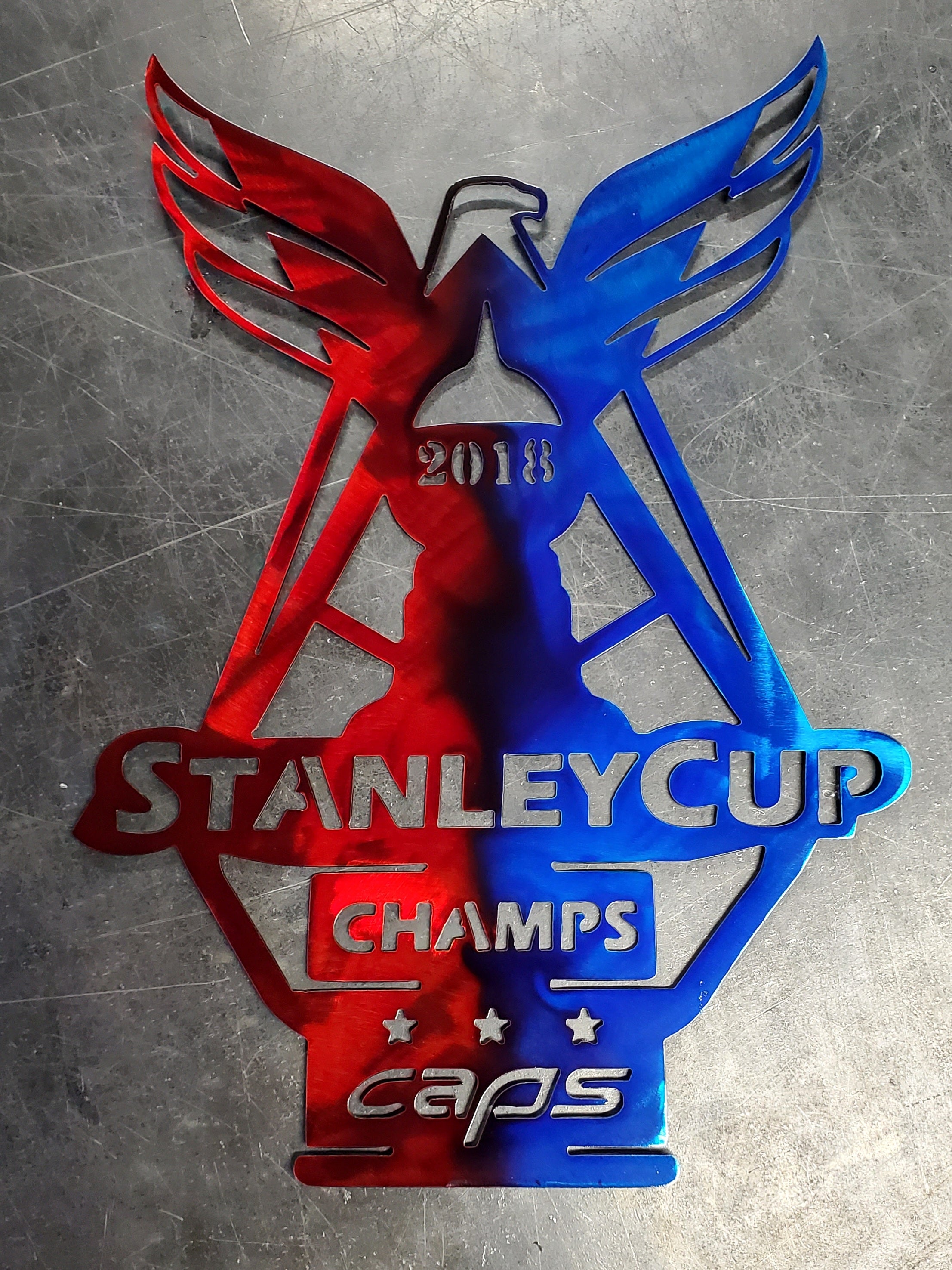 Washington Capitals Custom Metal