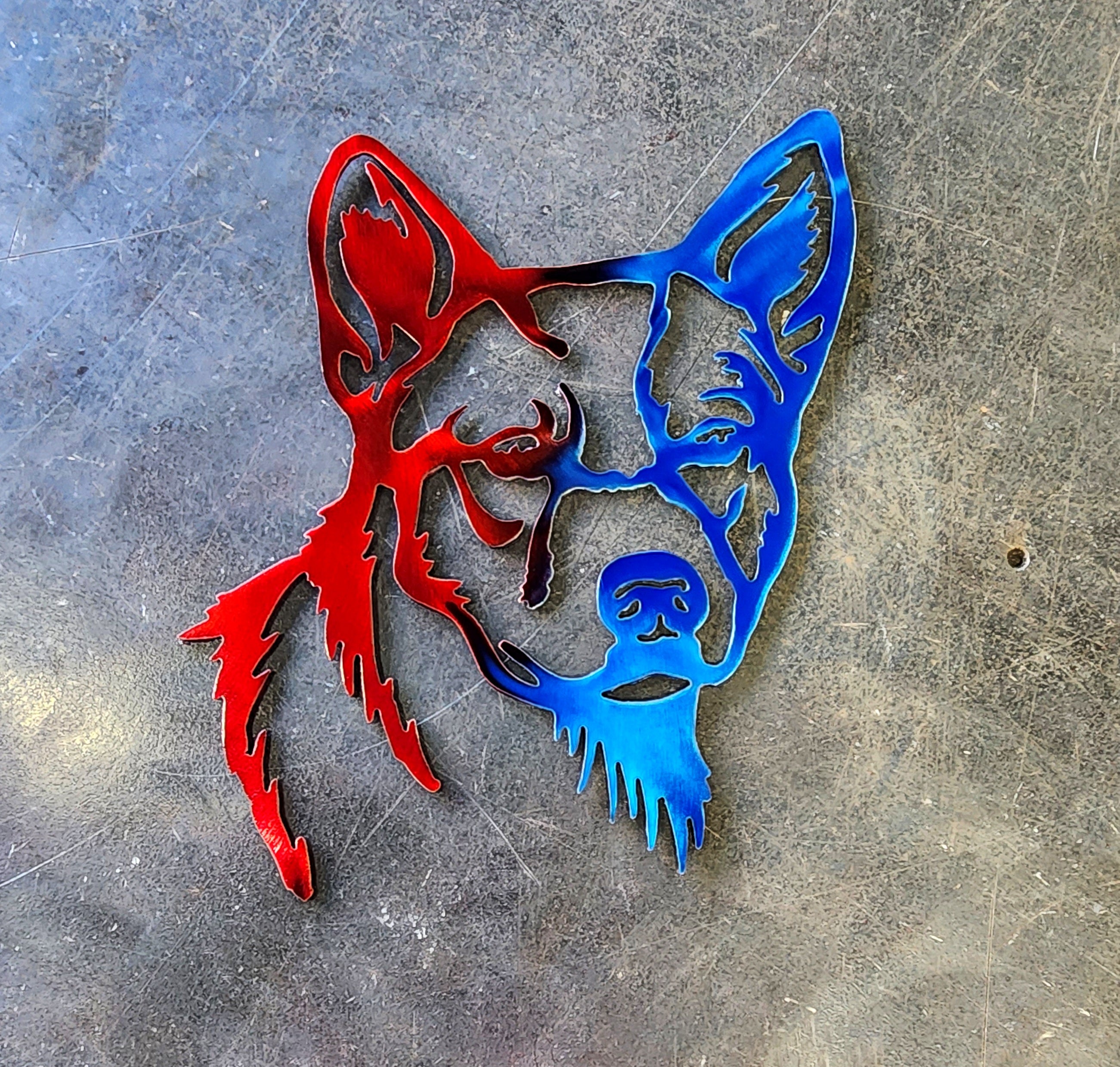 Australian Cattle Dog Metal Art