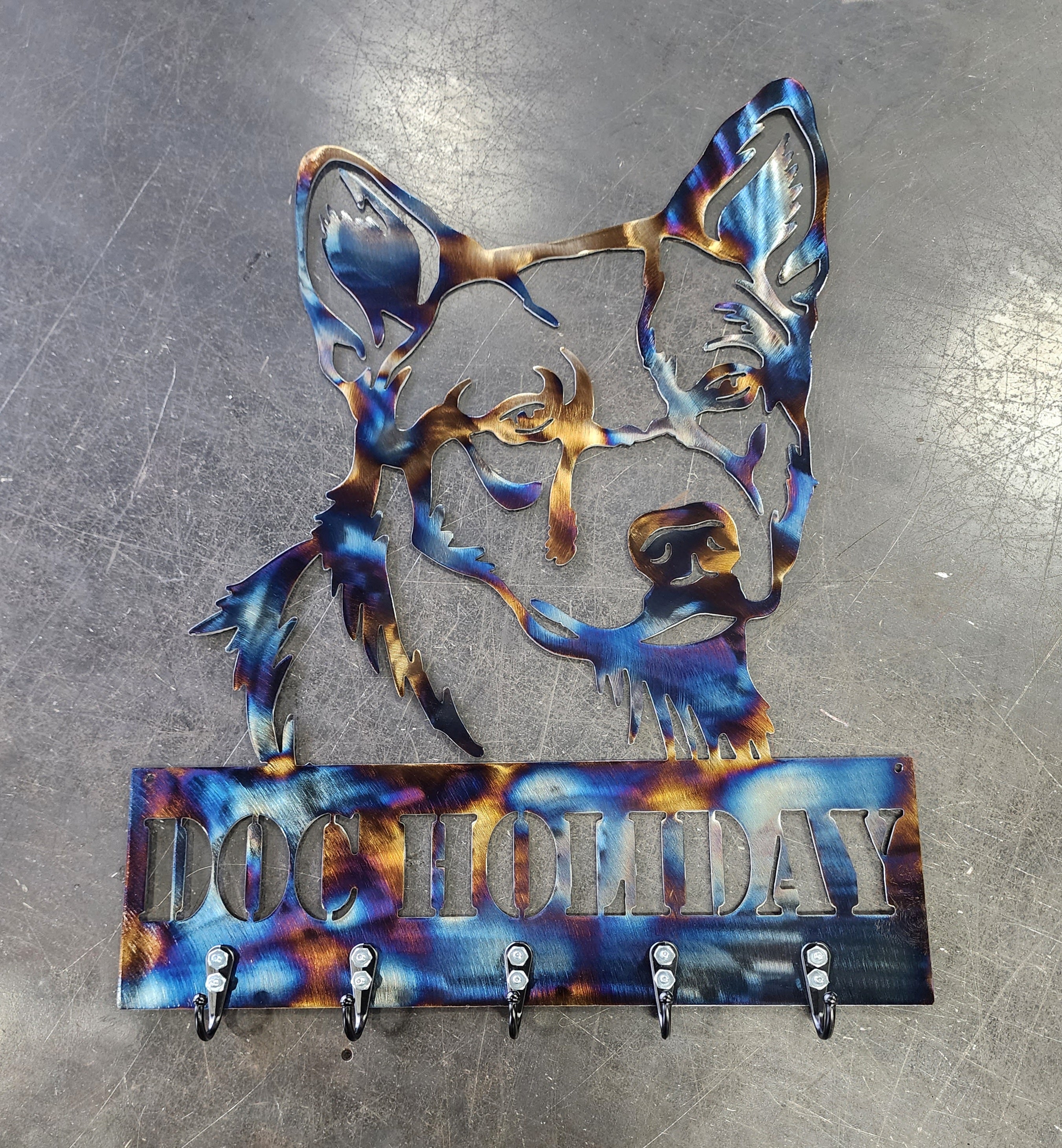 Australian Cattle Dog Key & Leash Hanger