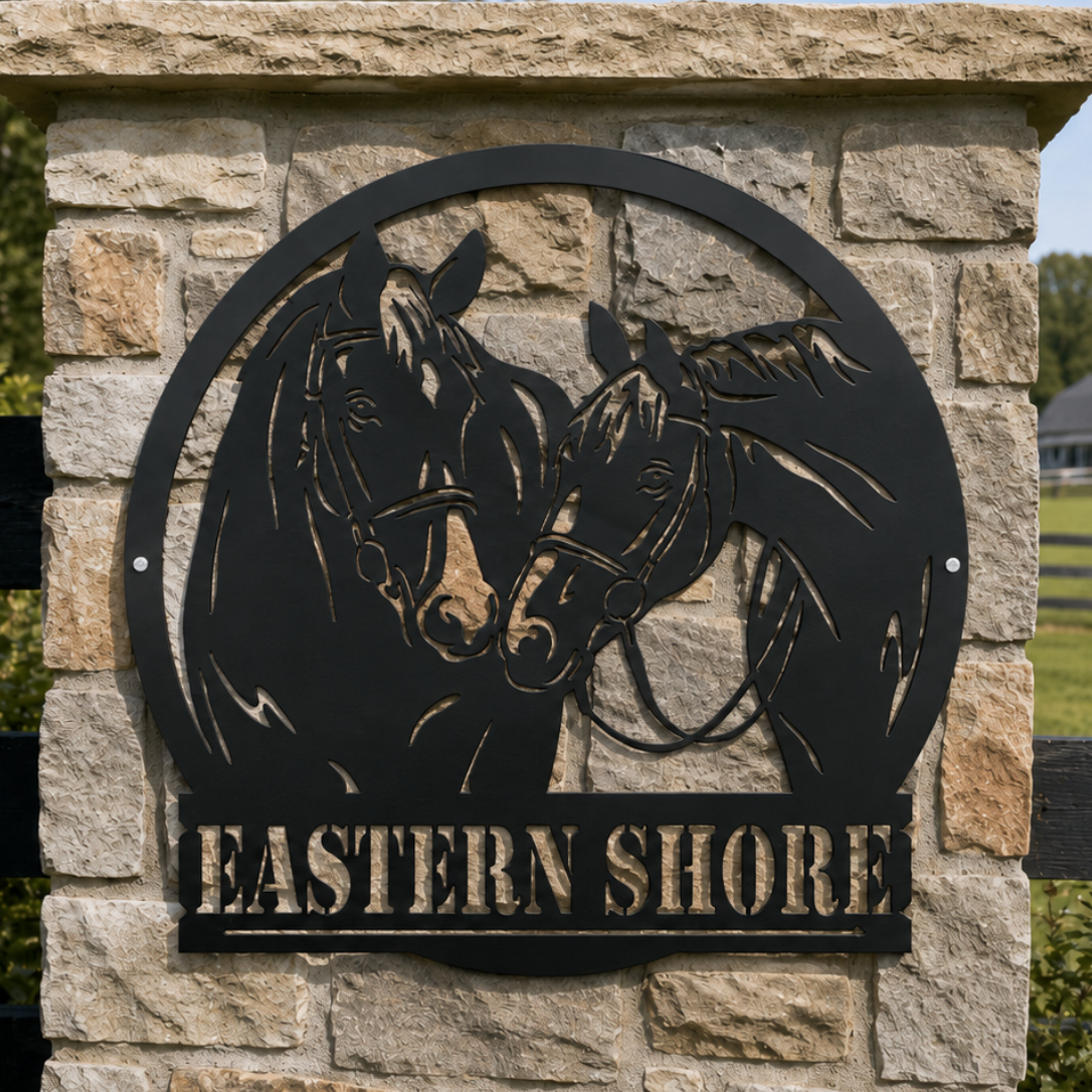 Horse Personalized Metal Sign #5